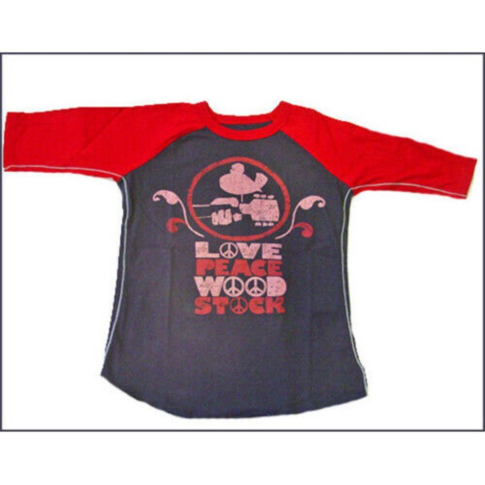 2T Woodstock Love Peace Toddler boys Tee w/ Sleeve sVintage Style Trunk Kids